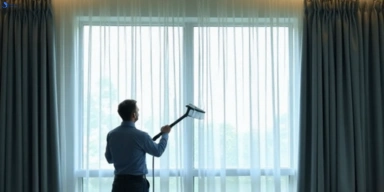 Commercial curtain stain removal service oxenford hotels offices restaurants