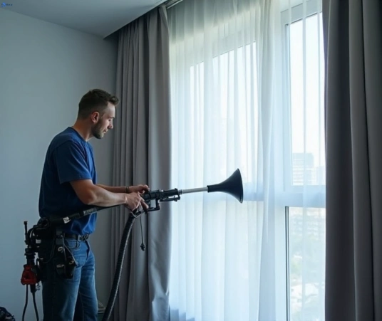Professional curtain stain removal process equipment Matty Curtain Cleaning oxenford