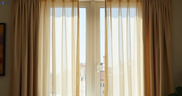Dusty and dull curtains in oxenford before steam cleaning