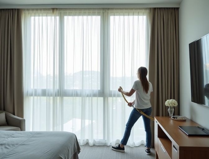Oxenford Sheer Curtain Cleaning